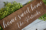 Home sweet home. Home decor. Home sweet home decor. Established sign. Established decor. Wedding gift. Home sweet home sign. Couples gift.