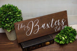 Custom sign. Personalized sign. Family name sign. Family name plaque. Wedding gift. House warming gift. Home sweet home.