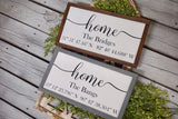 Personalized Latitude Longitude sign. Home decor. GPS sign. Farmhouse Coordinates sign. Custom coordinates sign. Farmhouse GPS sign.