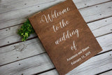 Wedding welcome sign. Welcome to the wedding of wood sign. Rustic welcome sign. Wedding decor. Wedding entry sign. Welcome to our wedding.