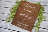 Wedding welcome sign. Welcome to the wedding of wood sign. Rustic welcome sign. Wedding decor. Wedding entry sign. Welcome to our wedding.
