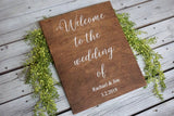 Wedding welcome sign. Welcome to the wedding of wood sign. Rustic welcome sign. Wedding decor. Wedding entry sign. Welcome to our wedding.