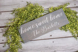 Home sweet home. Home decor. Home sweet home decor. Established sign. Established decor. Wedding gift. Home sweet home sign. Couples gift.