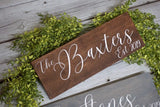 Custom sign. Personalized sign. Family name sign. Family name plaque. Wedding gift. House warming gift. Home sweet home.