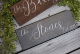 Custom sign. Personalized sign. Family name sign. Family name plaque. Wedding gift. House warming gift. Home sweet home.