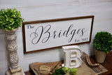 Farmhouse decor. Family name sign. Rustic sign. Family sign. Farmhouse sign. Wedding. House warming. Personalized sign. Fixer upper decor.