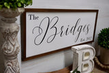 Farmhouse decor. Family name sign. Rustic sign. Family sign. Farmhouse sign. Wedding. House warming. Personalized sign. Fixer upper decor.