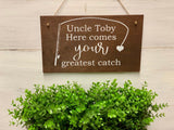 Fishing theme wedding. Here comes your greatest catch sign. Fishing wedding. Fishing wedding sign. Wedding sign. Wood sign. Wedding decor
