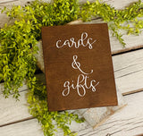 Cards & gifts wedding decor. Rustic wedding decor. Wedding prop sign. Cards and gifts wedding sign.