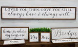 Farmhouse sign. Home sweet home. I love you. Farmhouse decor.  Framed sign. Fixer upper decor. Bedroom decor. Bedroom sign. Wedding gift.