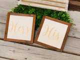 His and Hers farmhouse signs. Farmhouse wedding signs. His and Hers wedding decor. Mr and Mrs farmhouse signs. His and Hers framed signs.