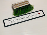 Home is where my boys are farmhouse sign. Home decor. Farmhouse decor. Fixer upper decor. Farmhouse sign. Gift for mom. Framed sign.