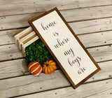 Mom of boys. Fixer upper wood sign. Home is where my boys are. Farmhouse decor.  Framed sign. Farmhouse home sign. Fixer upper decor.