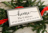 Personalized Latitude Longitude sign. Home decor. GPS sign. Farmhouse Coordinates sign. Custom coordinates sign. Farmhouse GPS sign.