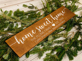 Home sweet home. Home sweet home decor. Established sign. Established decor. Wedding gift. Home sweet home sign. Established gift.