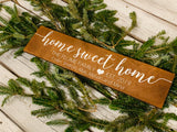 Home sweet home. Home sweet home decor. Established sign. Established decor. Wedding gift. Home sweet home sign. Established gift.