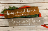 Home sweet home. Home sweet home decor. Established sign. Established decor. Wedding gift. Home sweet home sign. Established gift.