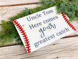 Here comes the bride wedding sign. Here comes your greatest catch sign. Wedding prop. Wedding sign. Wood sign. Wedding decor.