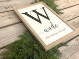 Farmhouse family name sign. Personalized farmhouse sign. Family name sign. Wedding wood sign. Gift for mom. Christmas gift for her.