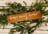 Home sweet home. Home sweet home decor. Established sign. Established decor. Wedding gift. Home sweet home sign. Established gift.