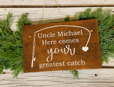 Fishing theme wedding. Here comes your greatest catch sign. Fishing wedding. Fishing wedding sign. Wedding sign. Wood sign. Wedding decor