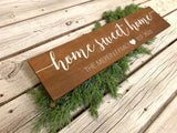 Home sweet home. Home sweet home decor. Established sign. Established decor. Wedding gift. Home sweet home sign. Established gift.
