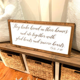 They broke bread. Dinning room decor. Kitchen wall decor. Sign for kitchen. Farmhouse wall decor. They broke bread sign. Dinning room sign.
