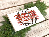 Volleyball sign. Volleyball gift. I can do all things through Christ. Volleyball theme. Sports sign. Baptism gift. Volleyball decor. Baptism
