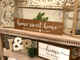 Home sweet home. Home sweet home decor. Established sign. Established decor. Wedding gift. Home sweet home sign. Established gift.