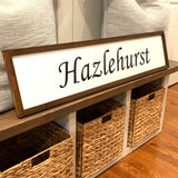 Home sweet home. Home town sign. Personalized sign. Farmhouse decor.  Framed sign. Farmhouse home sign. Fixer upper decor.