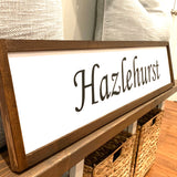 Home sweet home. Home town sign. Personalized sign. Farmhouse decor.  Framed sign. Farmhouse home sign. Fixer upper decor.