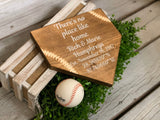 Personalized home plate. Family name home plate. Baseball plate. Baseball home decor. Established home plate. Rustic home plate.