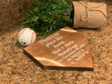 Personalized home plate. Family name home plate. Baseball plate. Baseball home decor. Established home plate. Rustic home plate.
