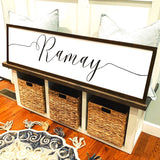 Family name sign. Farmhouse family sign. Personalized farmhouse decor. Personalized sign. Farmhouse decor. Fixer upper decor. Wedding gift.