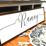 Family name sign. Farmhouse family sign. Personalized farmhouse decor. Personalized sign. Farmhouse decor. Fixer upper decor. Wedding gift.