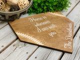 Home is wherever I am with you. Baseball sign. Baseball decor. Home plate. Baseball wedding. Baseball party. Baseball shower.
