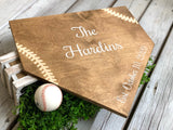 Personalized home plate. Baseball plate. Custom home plate. Baseball home decor. Established home plate. Baseball wedding.