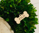 Engraved dog tag. Personalized wood dog tag. Wooden dog tag. Wood pet tag. Wood let ID. Wood cat tag. Wood pet tag.