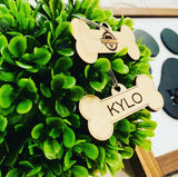Engraved dog tag. Personalized wood dog tag. Wooden dog tag. Wood pet tag. Wood let ID. Wood cat tag. Wood pet tag.