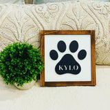 Laser cut sign. Dog sign. Personalized dog sign. Dog name sign. Farmhouse decor. Wood art. Custom dog sign.