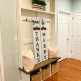 Porch sign. Christmas decor. Fall decor. Give thanks. Be merry. Christmas porch sign. Thanksgiving porch sign. Fall porch sign. Porch decor.