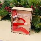 Elf decor. Elf on the shelf. Elf prop. Christmas decor. Personalized gift. Personalized Christmas. Christmas gift. Elf box.