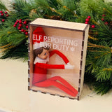 Elf decor. Elf on the shelf. Elf prop. Christmas decor. Personalized gift. Personalized Christmas. Christmas gift. Elf box.