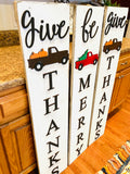 Porch sign. Christmas decor. Fall decor. Give thanks. Be merry. Christmas porch sign. Thanksgiving porch sign. Fall porch sign. Porch decor.