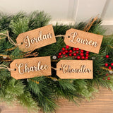 Christmas stocking name tag. Christmas stocking. Christmas decor. Farmhouse stocking tag. Personalized stocking. Name tags. Stocking tag.