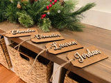 Christmas stocking name tag. Christmas stocking. Christmas decor. Farmhouse stocking tag. Personalized stocking. Name tags. Stocking tag.