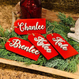 Christmas stocking name tag. Christmas stocking. Christmas decor. Farmhouse stocking tag. Personalized stocking. Name tags. Stocking tag.