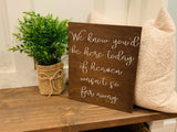 We know you'd be here today, if heaven wasn't so far away. Rustic wedding sign. Rustic wedding decor.
