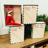 Elf decor. Elf on the shelf. Elf prop. Christmas decor. Personalized gift. Personalized Christmas. Christmas gift. Elf box.