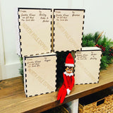 Elf decor. Elf on the shelf. Elf prop. Christmas decor. Personalized gift. Personalized Christmas. Christmas gift. Elf box.